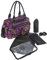 6 TEILE Set: ALESSANDRO Wickeltasche FLEUR Babywickeltasche + Wickelmatte + Windeltasche + Wäschesack + Flaschentasche + Wagen Fix // Paisley LILA 8