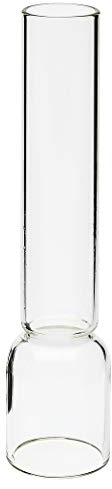 DELITE Glaszylinder 6''' transparent, unterer Durchmesser außen 34 mm, innen 31,3 mm, oberer Durchmesser außen 26 mm, Höhe 168 mm, fpür Petroleumlampen Petronella, Captain's Cabin und andere Lampen