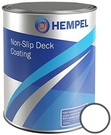 Hempel Non Slip Deck Coating With Antislip Granules - White - 750ml (Marine Use Only)
