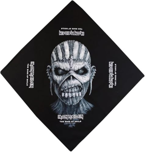 Bandana Iron Maiden: Book of Souls Apparel Metal Eddie Band Art Head Kerchief