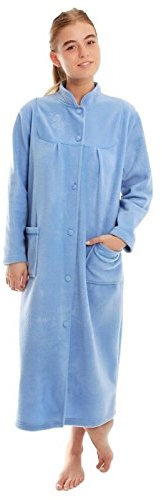 Robe de chambre en polaire pour femmes - Bleu - 52