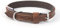 Ancol Heavy Duty Vintage Padded Leather Dog Collar Chestnut Handcrafted Top Grain Leather Comfortable Training Accessory Pet Walking Gear Elegant Traditional Design 28-36cm Size 3