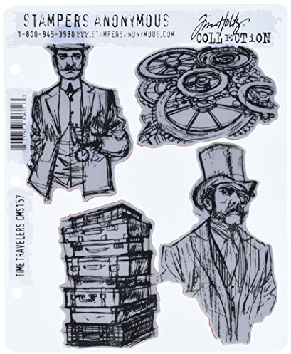 Stampers Anonymous Tim Holtz Gummistempel-Set, 17,8 x 21,6 cm, Zeitreisende