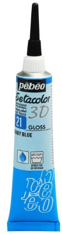 PEBEO Relief Medium, métal, bleu, 20 ml