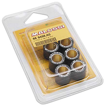 GALET MAXISCOOTER MALOSSI 19x17 5,4g (x6) POUR PIAGGIO 125 BEVERLY, FLY, LIBERTY, MP3, YOURBAN VESPA LX ET GTS, X10, x9, X8, X7, X-EVO