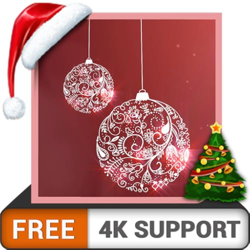 Merry Christmas HD gratis: decora tu habitación con hermosas campanas navideñas con efecto de nieve en invierno en tu televisor HDR 8K 4K y dispositivos de fuego como fondo de pantalla y tema p