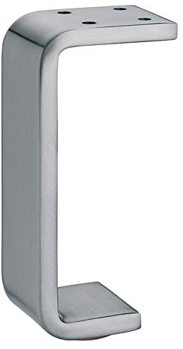 Gedotec Design Möbelfuß Edelstahl-Optik Metall Schrankfuß PREMIUM für Holz-Schränke - Möbel & Küche - H8050 | Höhe 150 mm | Tischbein mit Filzgleiter | 1 Stück - Kommoden-Fuß für schwere Couch & Sofas