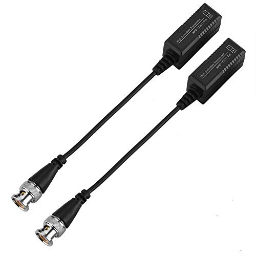 1 par HD CVI/AHD/TVI Transceptor pasivo Adaptador Transmisor Video Balun CCTV UTP BNC Cat5