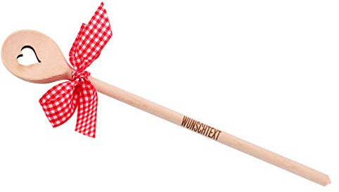 Herz & Heim® Kochlöffel mit Gravur tolles Geschenk für Hobby Köche - Motivauswahl Herz