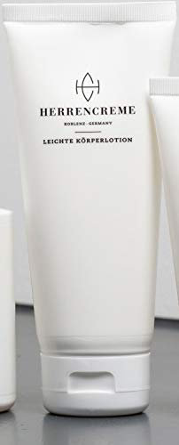 HERRENCREME Leichte Körperlotion für Männer 200 ml I Schnell einziehende Bodylotion nach Dusche I Feuchtigkeitsspendende Körperlotion trockene Haut I Männer Lotion I vegan & dermatologisch getestet