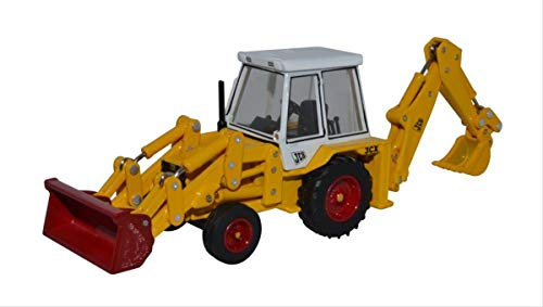 Oxford Diecast 1:76 JCB Backhoe Loader -1980s Collectable model 76JCX003