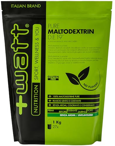 Pure Maltodextrin Doypack - Integratore di Carboidrati Complessi per Fornire Energia Prolungata- Formato: 1 Kg