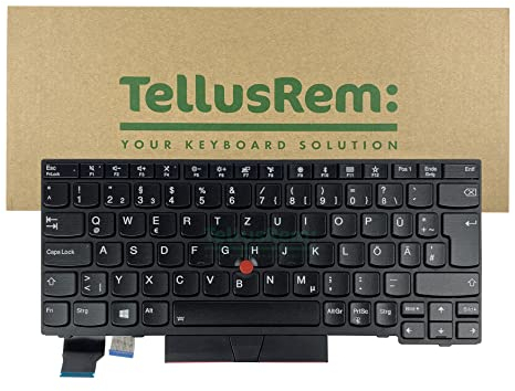 TellusRem ersatztastatur Deutsche Hintergrundbeleuchtung für Lenovo Thinkpad X280 X390 X395