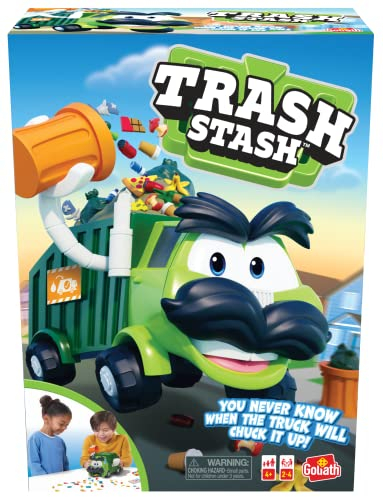 Goliath Trash Stash: Man weiß nie, wann der Truck es vermasseln Wird! | Action-Spiele für Kinder | Für 2–4 Spieler | ab 4 Jahren