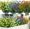 SOMYTING 8 Bündel Künstliche Blumen Balkon Kunstblumen UV-beständig Grüne Sträucher Pflanzen Kunstblumen Eukalyptus Deko für Innen Außenbereich Hausgarten Fenster Hochzeit Party Dekoration (Gemischte)