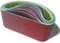 15Pcs Sanding Belts 75 x 533 mm(3 Each of 80/120/150/240/400 Grains) Abrasive Sanding Belts for Grinding Sharpening Polishing