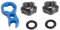 Fahrrad Vakuum Reifen Ventilmutter Fahrrad Presta Ventilmuttern Dichtringe Montageschlüssel Mountainbike Zubehör Presta Ventilmuttern Dichtring 5 Stücke