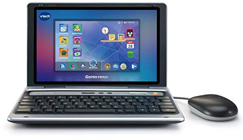 VTech Genio MAX My First Laptop, Educational Computer for Kids, 7” Colour Screen, Mouse, Kid-Safe Web Browser, 40+ Games, Art Studio & Revision Tools, WiFi, Toy for Children 5 Years +, English Version