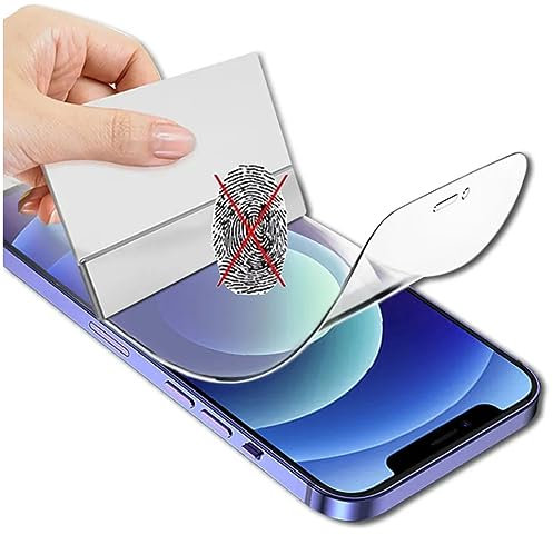 CUFEREDU 2pcs Anti-Fingerprint Matte Hydrogelfolie für iPhone 13 Pro Max 6.7 Blendschutz Flexible transparente TPU Frontschutz Explosionssicher Nicht gehärtetes Glas