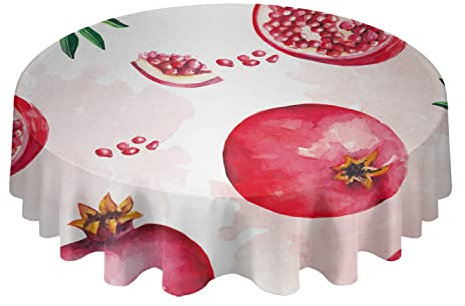 Summerdoe Landscape Design Runde Tischdecke 60 Zoll wasserdichte Polyester-Tischdecke Dekorative Tischdecke für Esstisch-Buffet-Partys und Camping Cliff Lake View Mountains