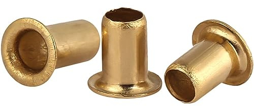 1000pcs Copper Hollow Rivet M1.45(D)*3.0(L) Metal Elements Rivet Double-Sided Circuit Board PCB vias Nails