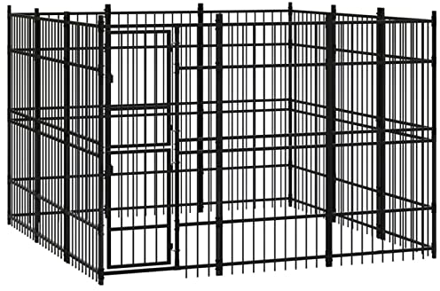 ADWOA Outdoor-Hundezwinger Stahl 8,29 m² Welpen ZubehöR Transportbox Hund Hasenstall