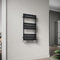 ELEGANT Flat Panel Heated Towel Rail Black Bathroom Wall Mounted Ladder Radiator 800 x 450 mm Modern Central Heating Towel Warmer