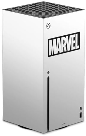 DeinDesign Autocollant Compatible avec Microsoft Xbox Series X Sticker Film Autocollant Marvel Logo Produit sous Licence Officielle