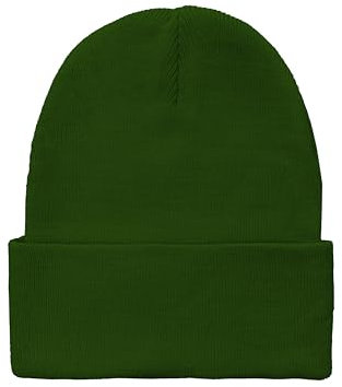 ZSUN Gorro de punto de invierno, gorro unisex, multicolor, invierno, cód. 7252, Verde, Talla única