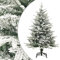Weihnachtsbaum künstlich, Nordmanntanne Künstlicher Weihnachtsbaum Beschneit Grün 120 cm PVC PE Nordmanntanne beschneit für Weihnachten-Dekoration Mehrweg