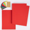 PresentFill® Tonkarton A4 Rubin Rot | 50 Blatt | 210g/m² | Bastelkarton aus 100% Recycling Kraftkarton | Made in Germany | Farbkarton | Bastelpappe zum basteln | bemalen | zeichnen