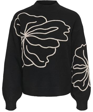 JDY Damen Jdyjella L/S Flower Pullover KNT Jdyjella L/S Flower Pullover KNT (1er Pack)
