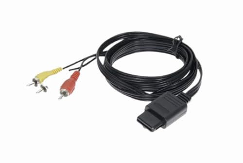 AV Kabel, Stereo Audio Video AV RCA Kabel für Super Nintendo/GameCube/Nintendo 64 / SNES/GC / N64 / 1.75m