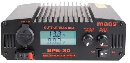 MAAS SPS-30 Schaltnetzteil - 9-15 V regelbar - 18,8 V fest - 30 Ampere - Für Funkgeräte - Modellbau UVM.