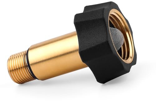 Gosknor 7110166 High Pressure Washer Inlet Fitting, Brass Water Inlet Adapter Replacement for Simpson Power Washer Pumps 510020 520004 520006 Models