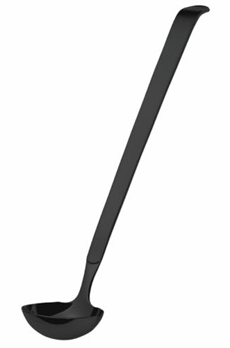 AMEFA Buffet Dressing Spoon | Buffet Spoon for Catering | Serving Cutlery | Chafing Dish Spoon | Serving Spoon Dishwasher Safe | 18/10 Stainless Steel | Satin | Black | Length: 34.6 cm