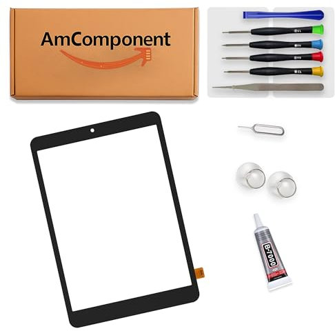 AmComponent - touch screen di ricambio per IPAD 6 A1893 A1954 9.7 ricambio vetro display schermo nero