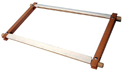 Elbesee 2H27R | Polished Hardwood Rotating 27in Tapestry/Embroidery Frame