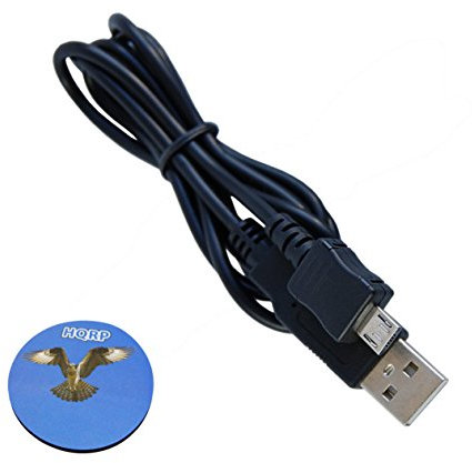 HQRP USB to micro USB Charging Cable for Kinivo BTH240 Bluetooth Stereo Headphone + HQRP Coaster