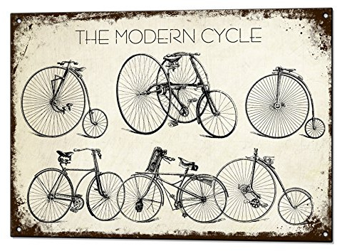 Beenanas Modern Cycle Bike Vintage Metal Sign Retro Tin Plaque Advert