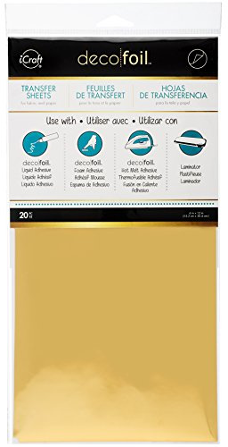 Thermoweb iCraft Deco Foil Transfer Sheets 6X12 20/Pkg-Gold