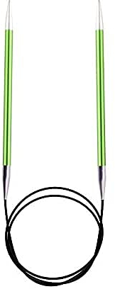 KnitPro K47127 Rundstricknadel, Metal, Grün, 80cm / 3.5mm