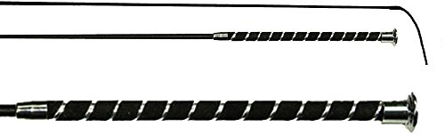 Intrepid International 43 Dressage Silver Whip with Elegant Spiral Handle - Ideal for Dressage and Equestrian Riding