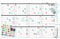 Großer trocken abwischbarer Wandkalender – 61 x 99 cm – blanko, undatiert, wiederverwendbarer Jahreskalender 2022, Whiteboard, Jahresposter, laminierter Büro-Jumbo-Kalender für 12 Monate