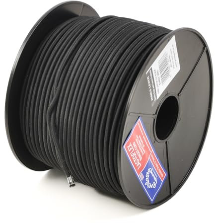 EVERLASTO Lastoflex Bobine de Cordon élastique Noir 100 m – 5 mm