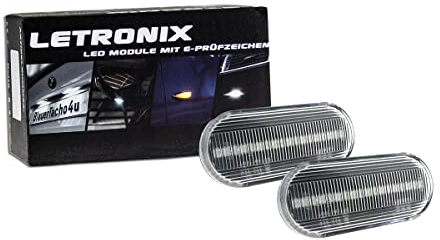 letronix LED Seitenblinker Blinker Module Klar Silber mit E-Prüfzeichen