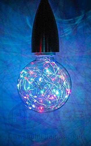 Pro-Lite G95/LED/STAR/RGB Decorative LED Twinkle Effect Star Globe Lamp ES E27 Colour Change