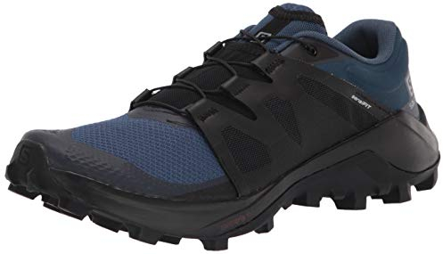 Salomon Herren Men's Wildcross Trail Running Shoes for Men Trailrunning, Dark Denim/Black/Navy Blazer, 40 EU