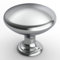 FURNIWARE 12 Pack Cabinet Hardware Knobs, Kitchen Door Cabinet Chrome Plated Round Solid Knobs - 1-1/4 (30mm) Diameter