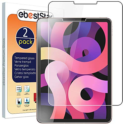 ebestStar - Cristal Templado x2 para iPad Air (2020) 10.9, iPad Air 4 Apple, Protector Pantalla Película Vidrio, Antigolpes